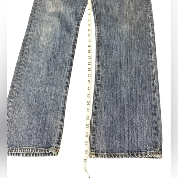 Vintage Levi's 501 Men's Straight Fit Men’s Denim Blue Jeans size 32/32 - Picture 9 of 13